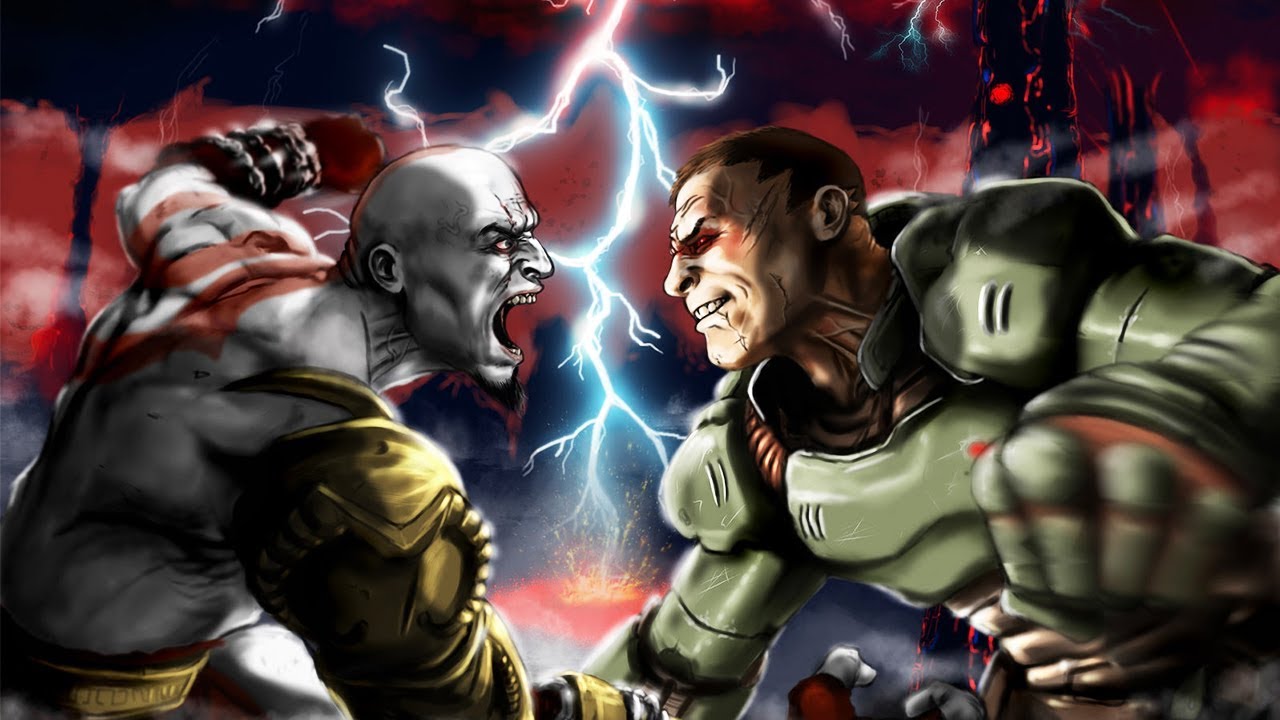The Doom Slayer vs Kratos
