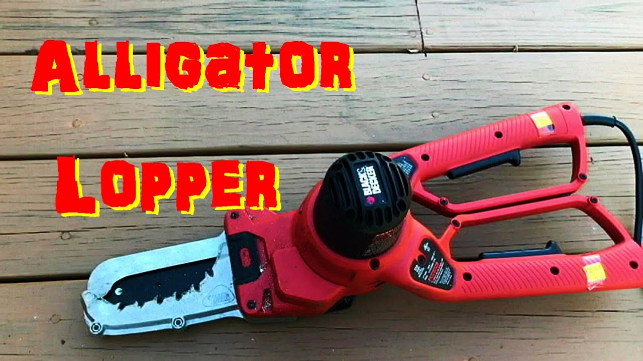 Alligator Chainsaw Lopper Blade Replace and First Time Using - Black+ Decker 6