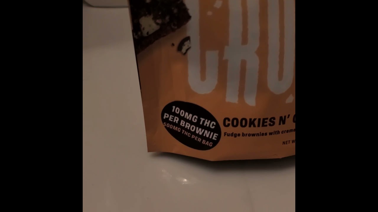 Cookies and cream Brownies 100mg Thc