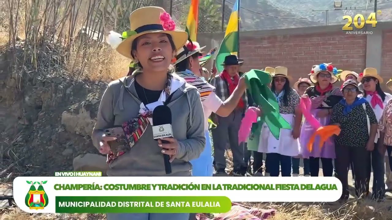 CHAMPERÍA: COSTUMBRE Y TRADICIÓN EN LA FIESTA DEL AGUA EN HUAYNANI - SANTA EULALIA