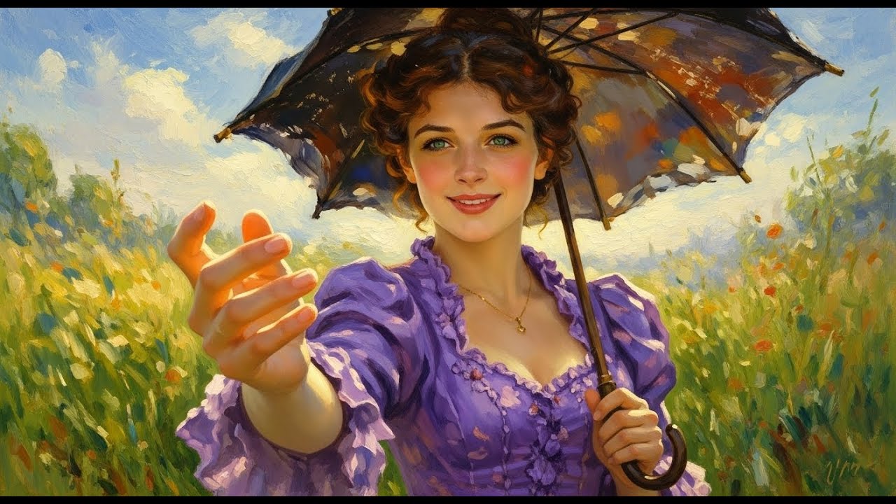 Visual Poem | Claude Monet | A Journey Through “Woman with a Parasol” | 4K