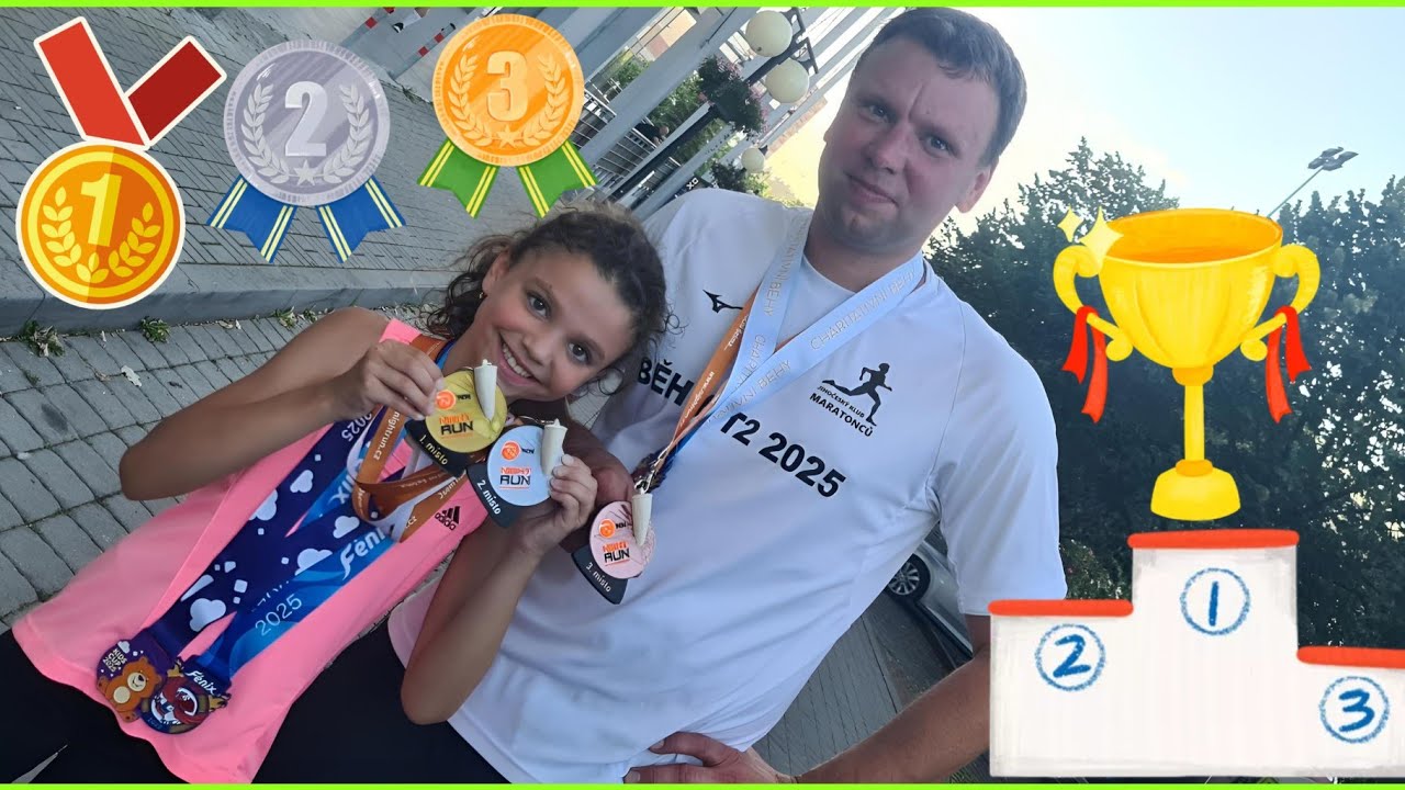 BĚŽECKÝ ZÁVOD v MOSTĚ  NIGHT RUN 1km 2.MÍSTO a  2km 1.MÍSTO