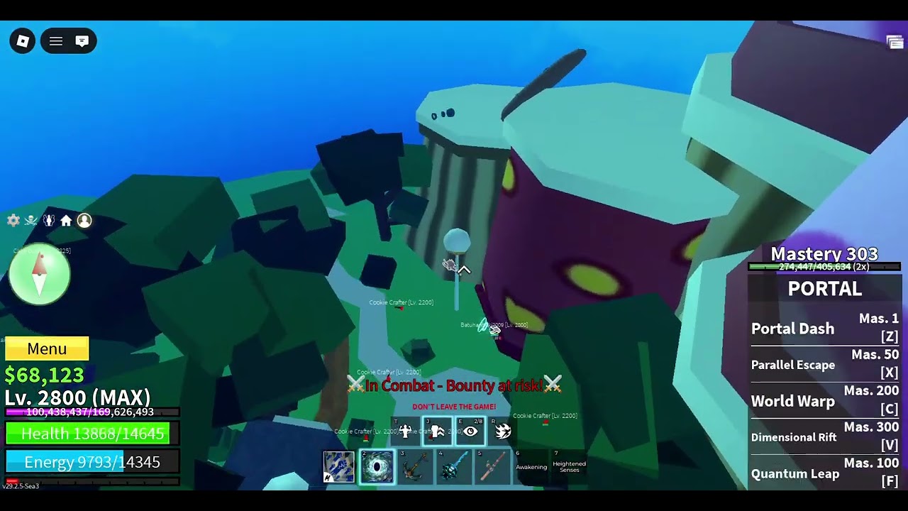 playing blox fruits