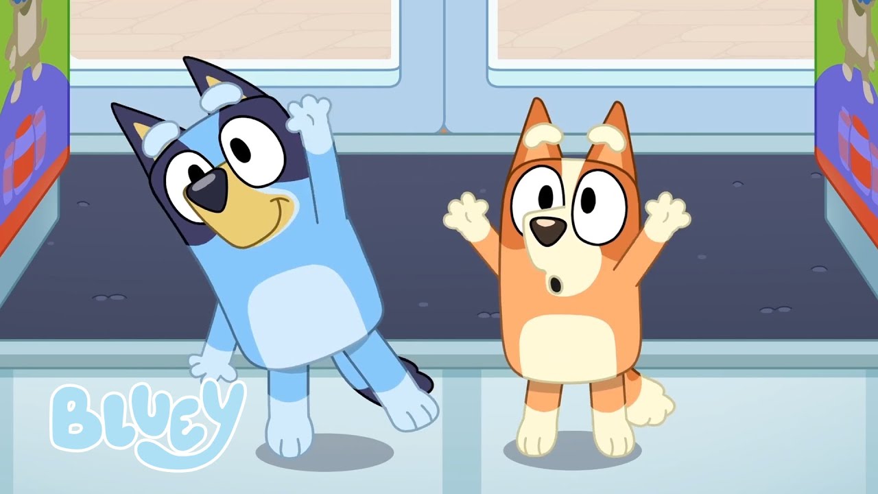 Rusar runt med The Heelers | Bluey Officiella Svenska Kanalen