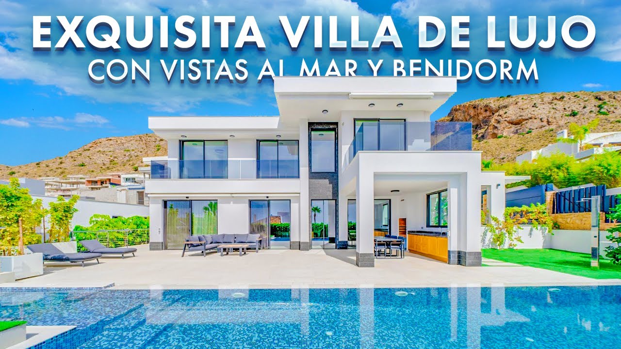Villa de Lujo con vistas al mar y Benidorm. Chalets en Costa Blanca | Inmobiliaria Alegria
