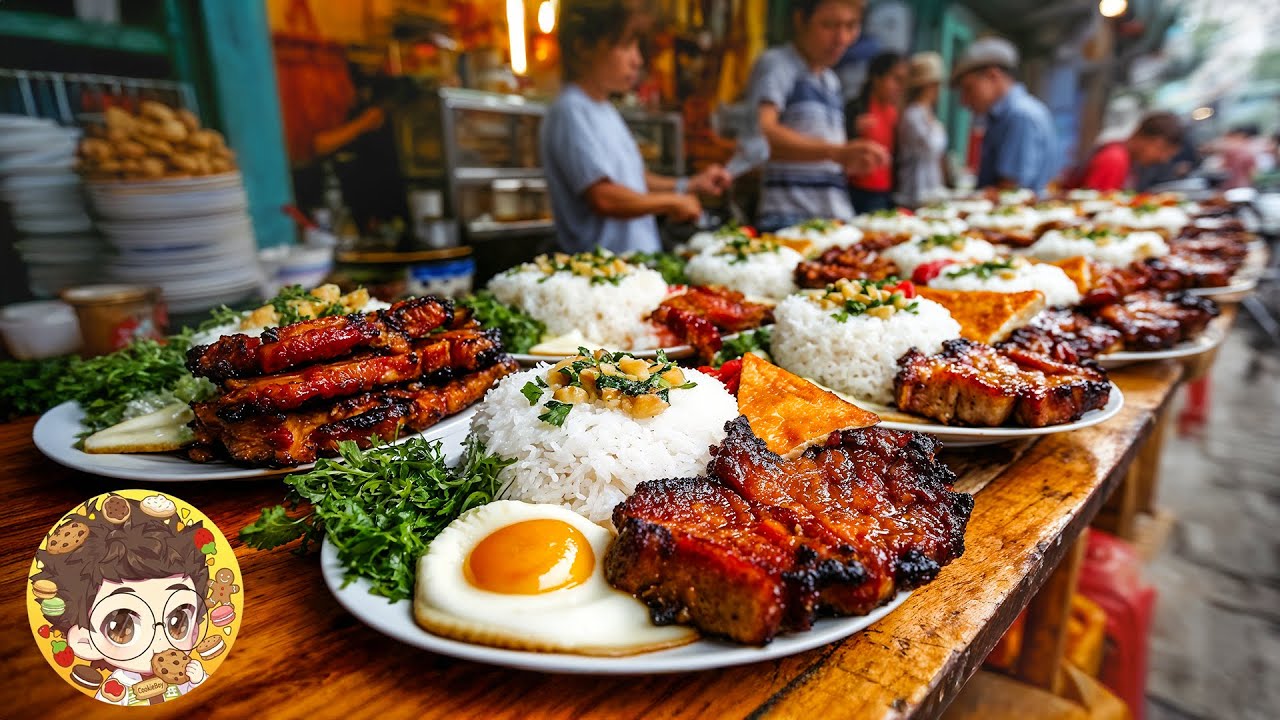Can't Stop Drooling! Vietnamese Broken Rice Combo | Best Street Food You Must Eat | CookieBoy 쿠키보이