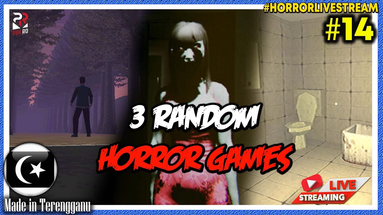 *SERAM!!* KEMUNCULAN WANITA MISTERI  || AKAI ONNA 🔴 3 RANDOM HORROR GAMES #14 [Pok Ro] (Malaysia)