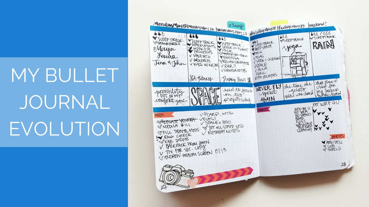 My Bullet Journal Evolution & Tips for Beginners