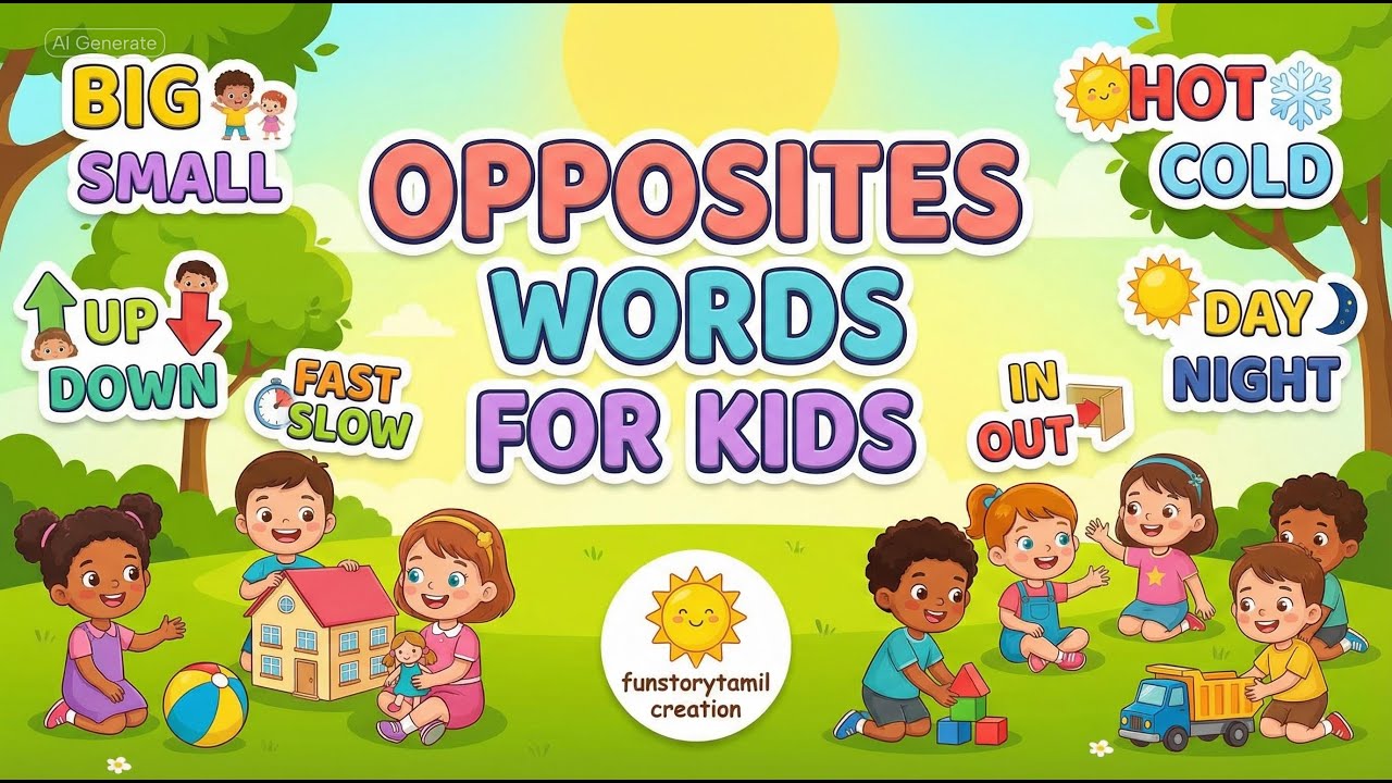OPPOSITES WORDS FOR KIDS