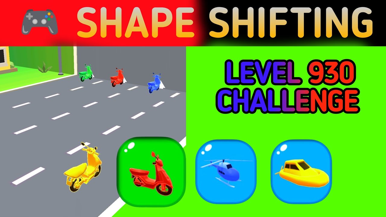 🔴 Shape Shifting Gameplay Live | Level 930 Challenge 😱
