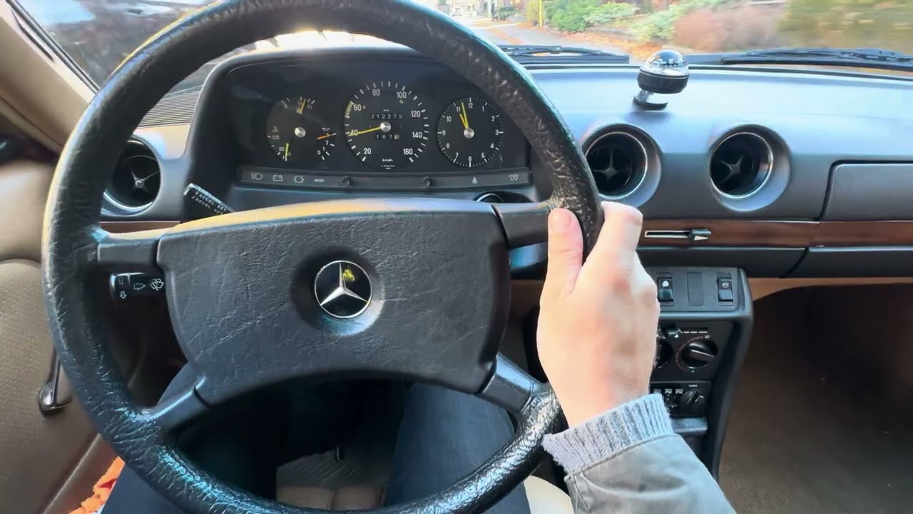 1981 W123 Mercedes Benz 240D 4 Speed Manual POV Drive Pt 1/2 - All Original 80's Time Capsule