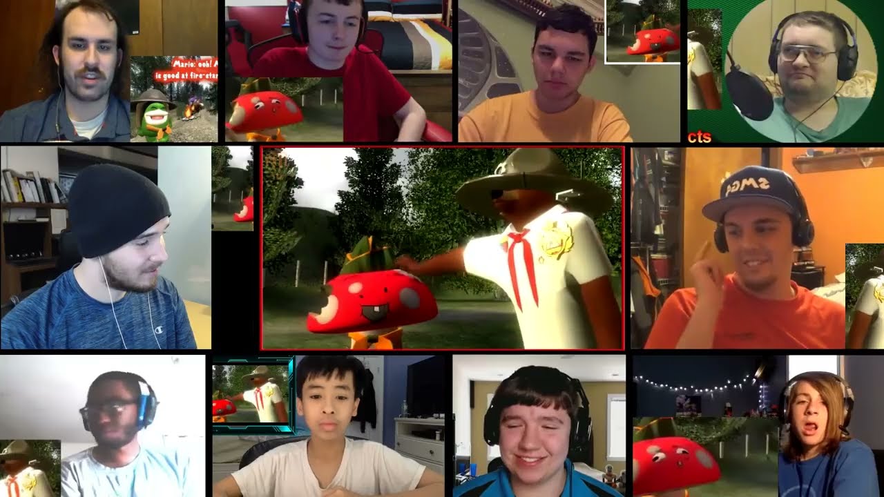 SMG4: Mario The Boy Scout [REACTION MASH-UP]