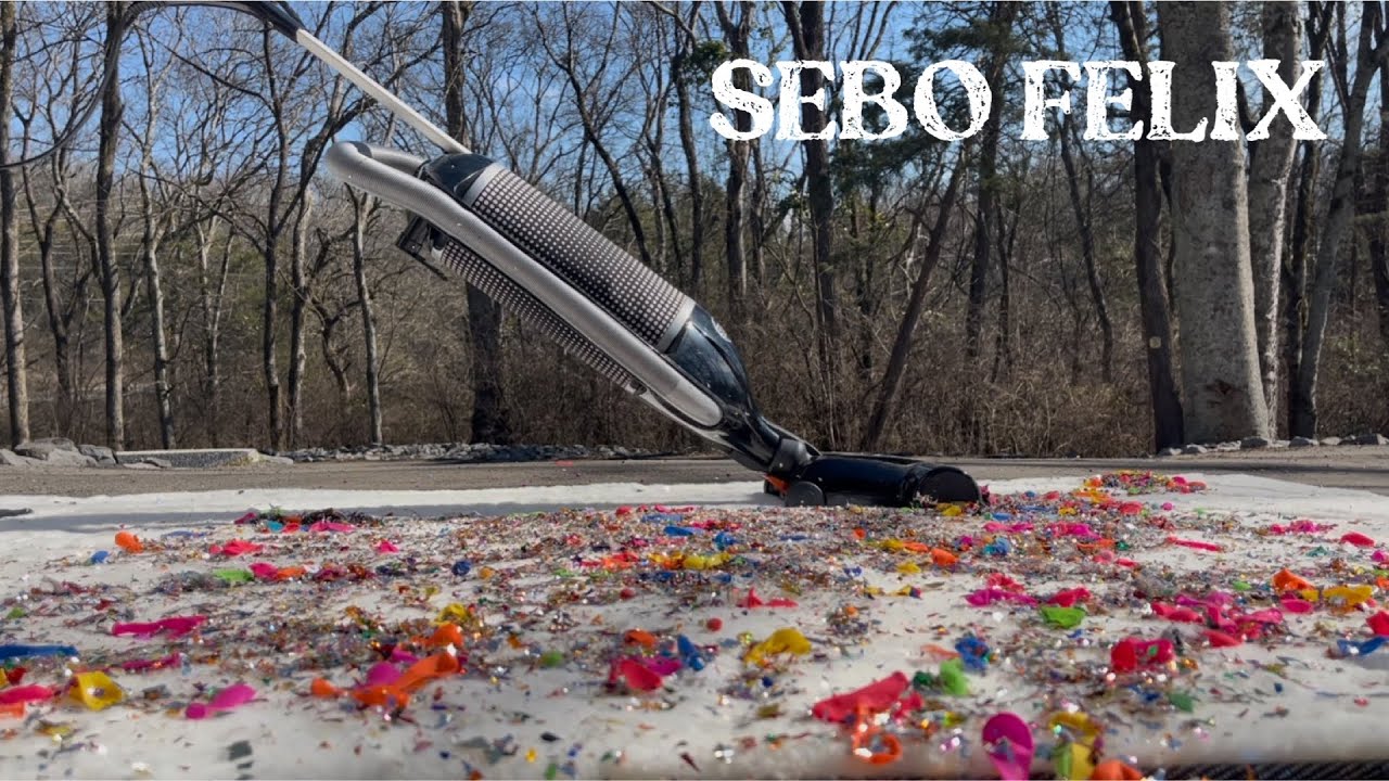 SEBO FELIX / Outside Vacuuming ASMR Mess Test! Sizzling Hot 🔥#asmr #sebo #cleantok