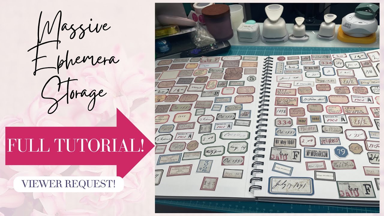 Massive Ephemera Storage Book for Ephemera, Embellishments and More - Junk Journal - Full Tutorial