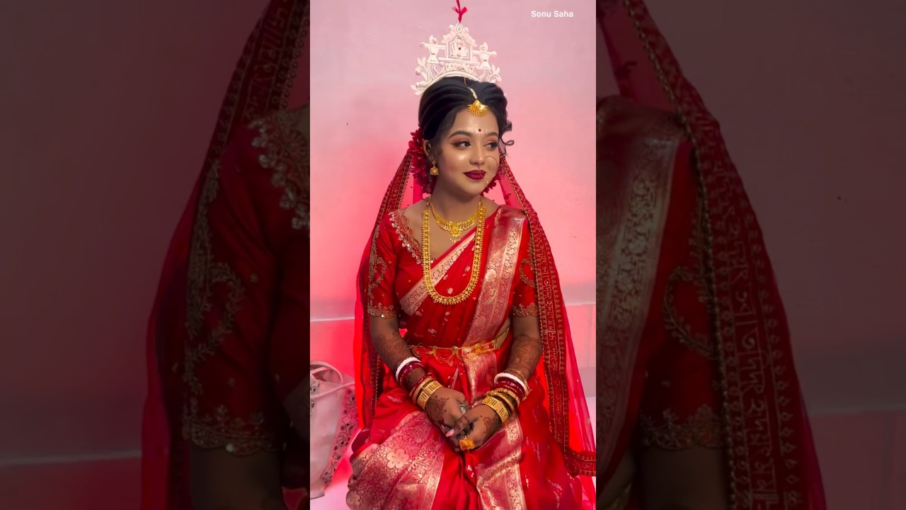 Bengali Wedding New Bride Makeup Look 
