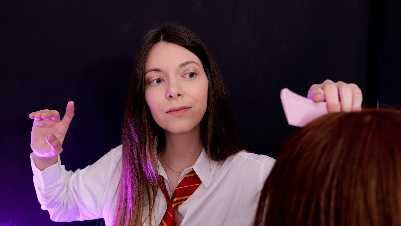 ASMR| Jugando con tu PELO al final de la CLASE | Love ASMR en español