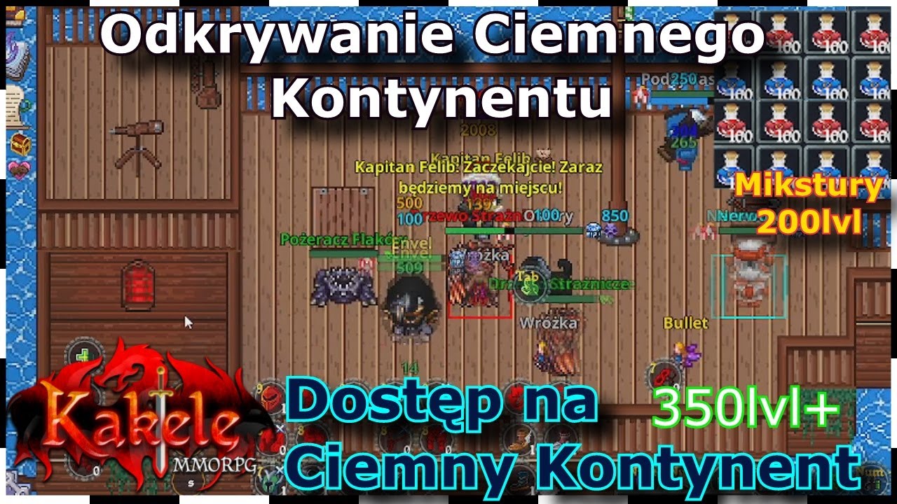 [QUEST ???+ ODKRYWANIE CIEMNEGO KONTYNENTU] Dostęp 350LVL+ na Ciemny Kontynent - Kakele