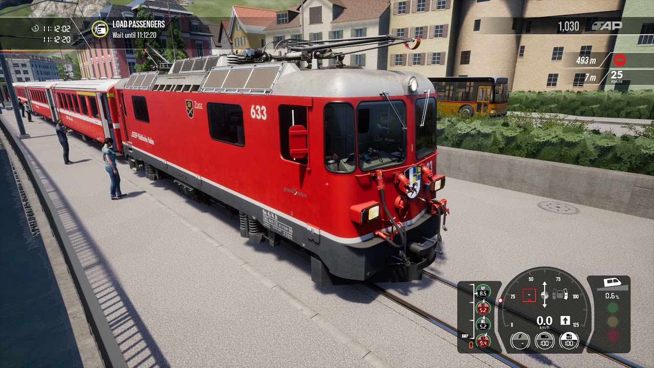 Train Sim World 2: Arosalinie. Chur-Arosa. 4K