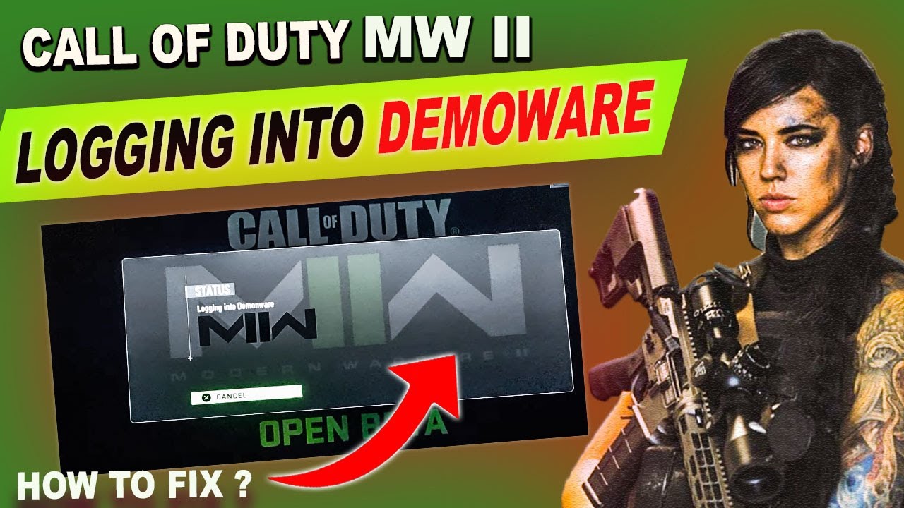 LOGGING INTO DEMOWARE #fix | Cod #Modern Warfare 2 | Fix #login problem || By borntoplaygames