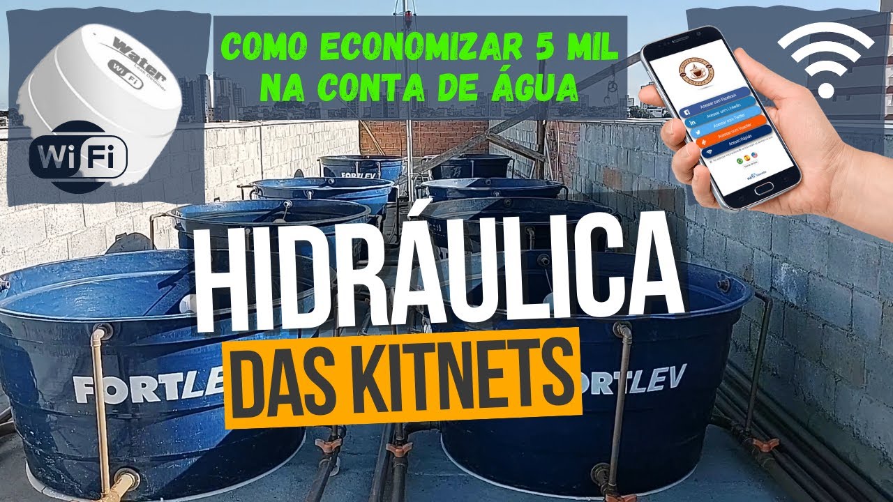 Hidráulica do prédio de KITNETS. Como economizar na conta de água!