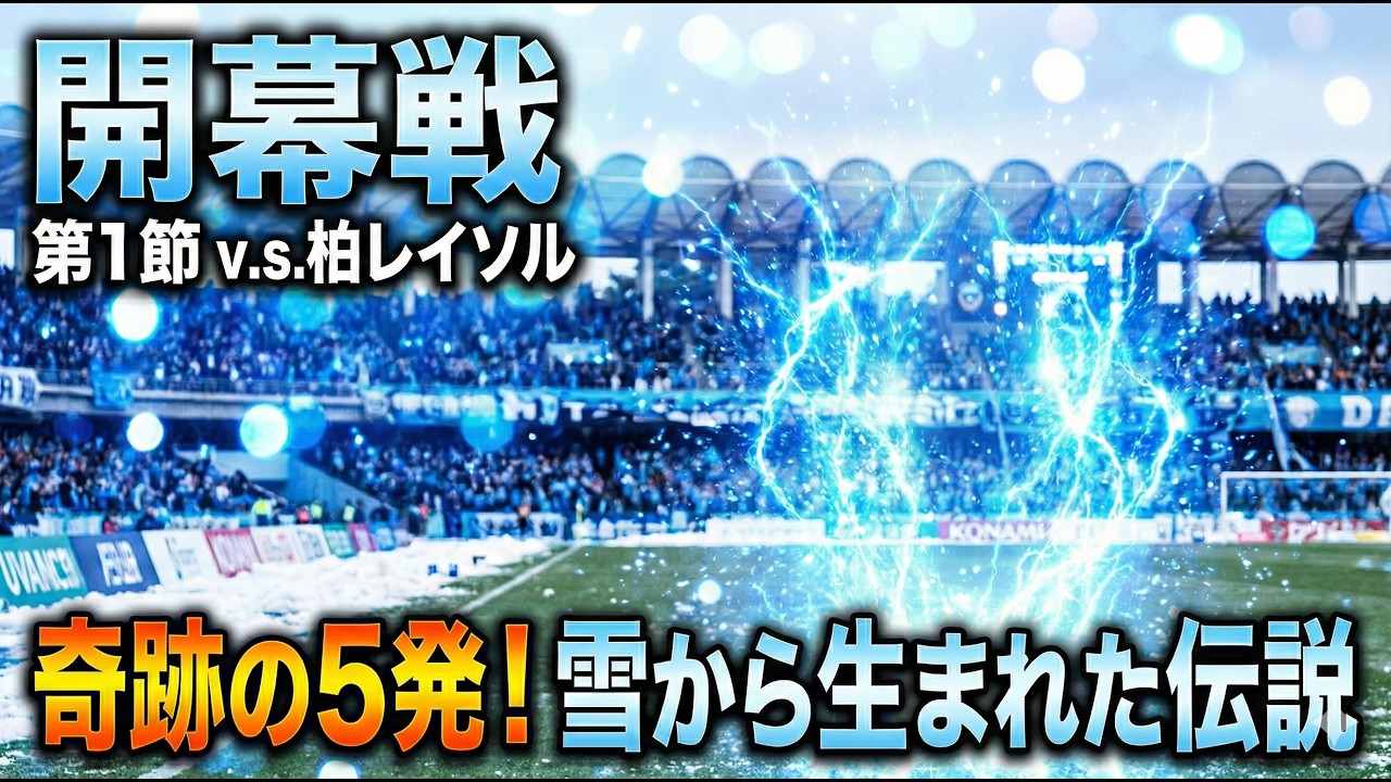 雪かきから始まった奇跡の勝利！2026年J1百年構想リーグ開幕戦 川崎F vs 柏