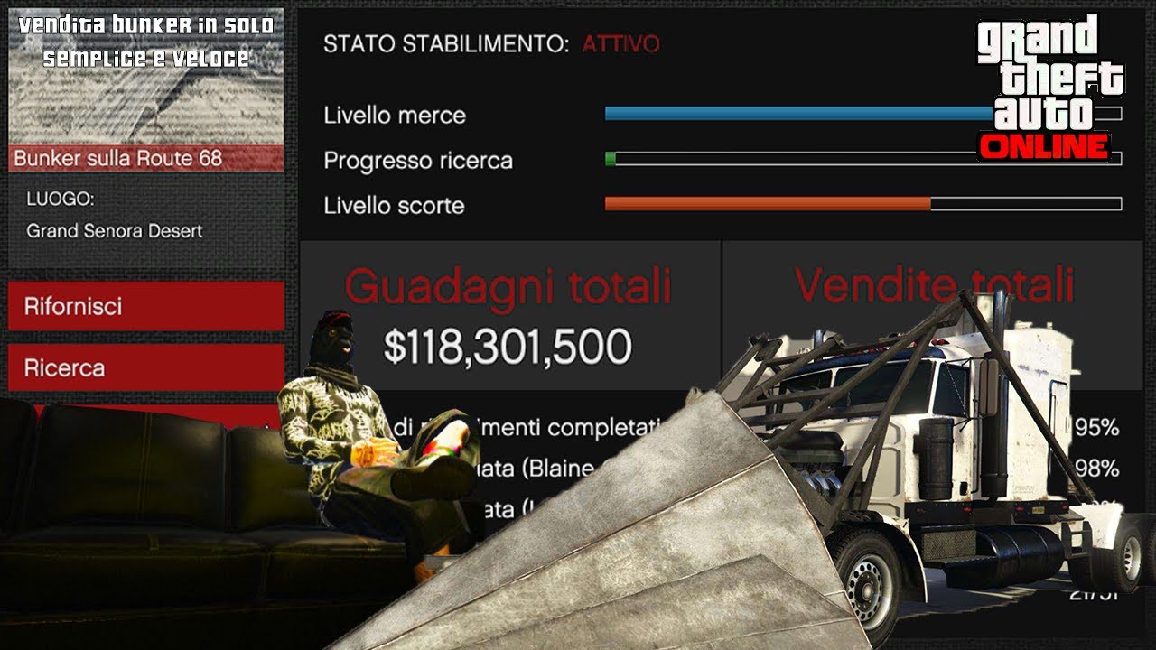How to: Vendita del bunker in solo.