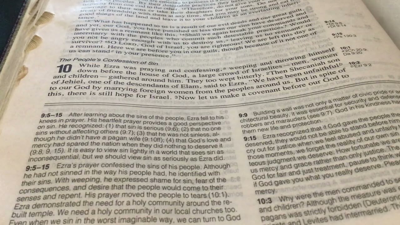 Ezra Chapter 10 (soft spoken) - NIV Version 📖