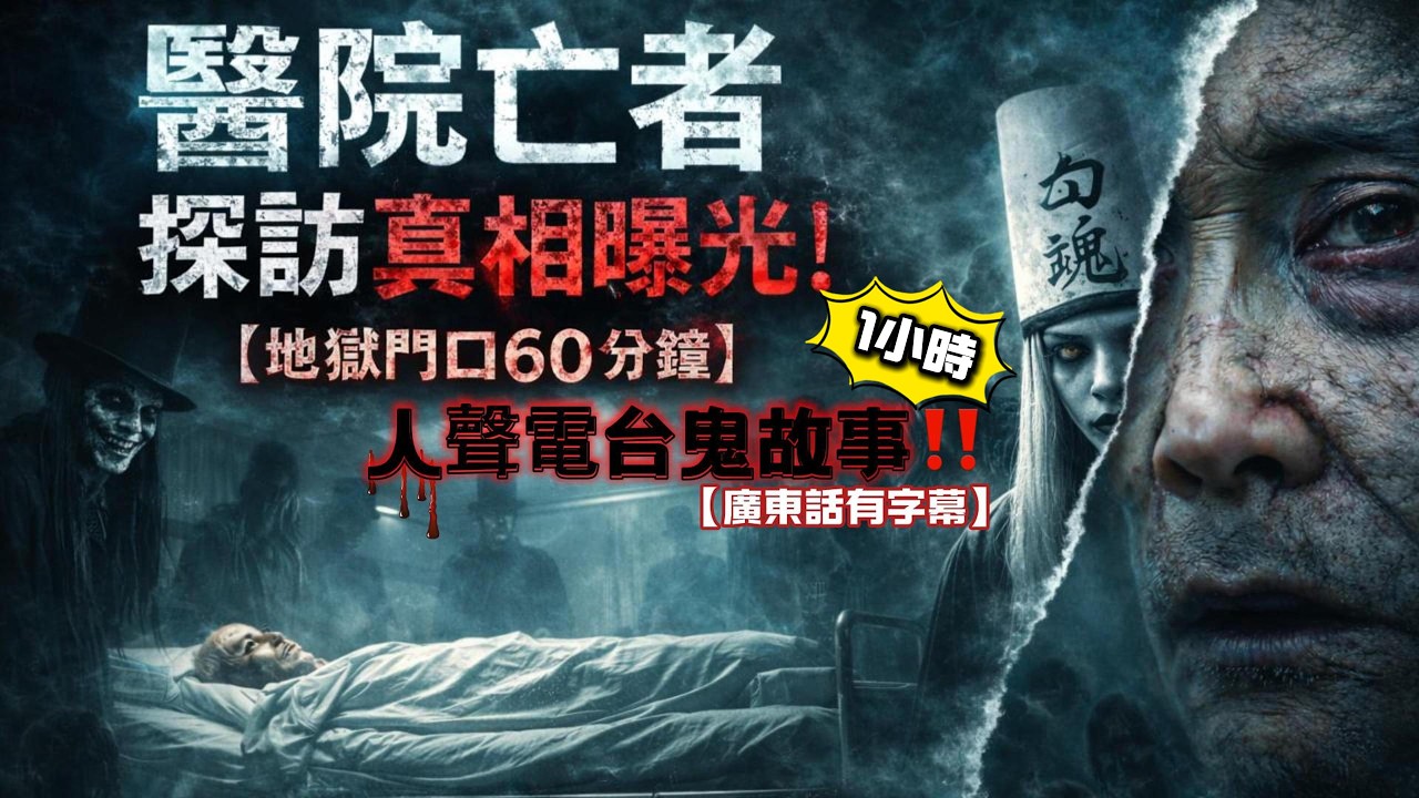 【地獄門口60分鐘】醫院亡者探訪真相曝光！🔮大老山隧道恐怖回憶！女鬼連續三晚出現，揭開詭異真相！👻紅Van凌晨聽到勾魂對話後司機撞死#地獄門口60分鐘#香港靈異故事
