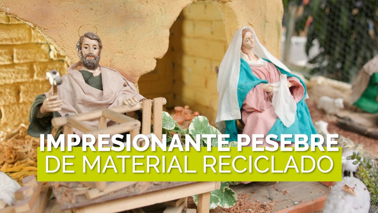 En Sabaneta sacan pecho por pesebre fabricado con material reciclado | El Colombiano