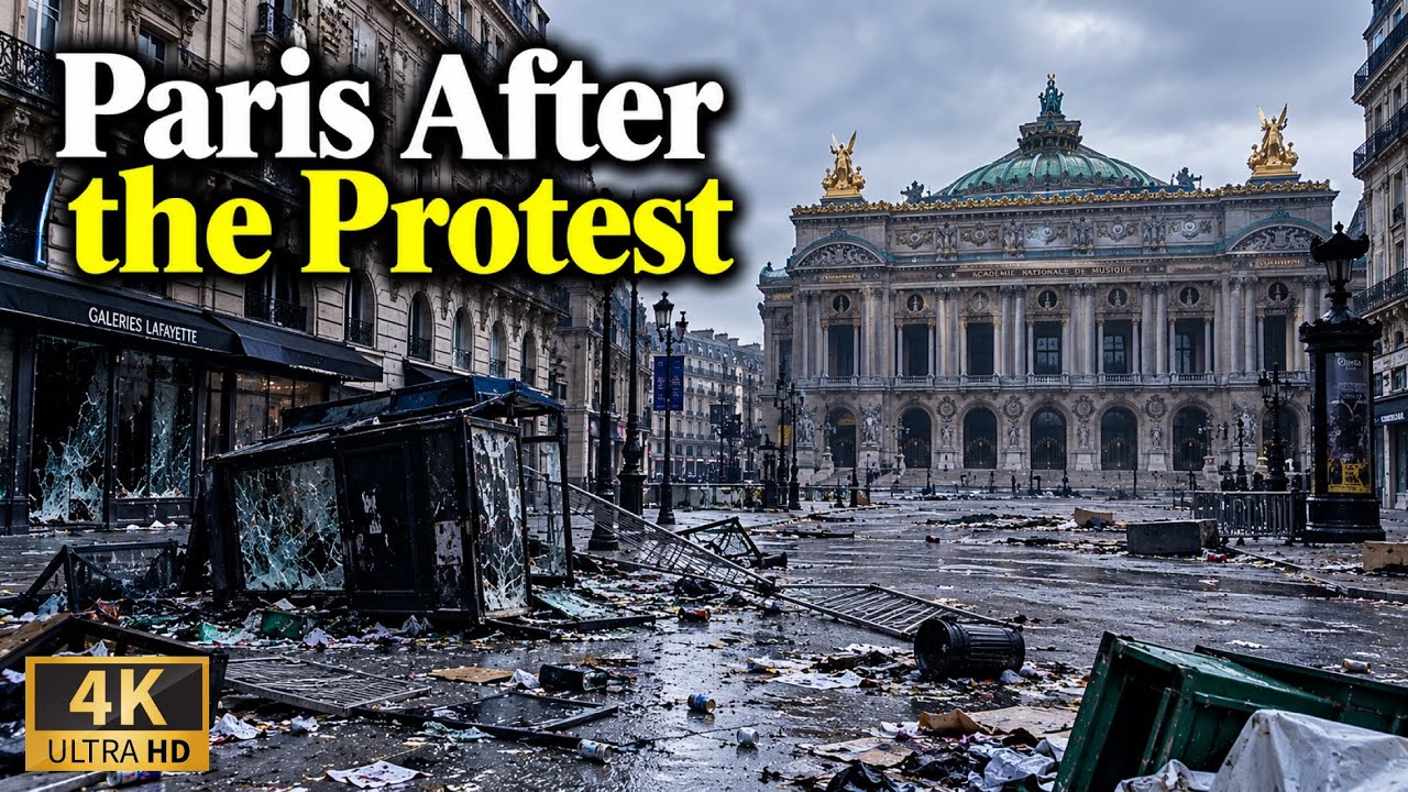 [🇫🇷Paris 4K HDR] Paris apr&egrave;s la manifestation / Paris une ville d&eacute;serte(Real Paris) 20/October/2026