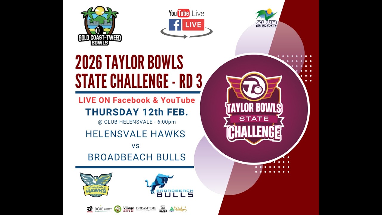 2026 Taylor Bowls State Challenge - Rd 3