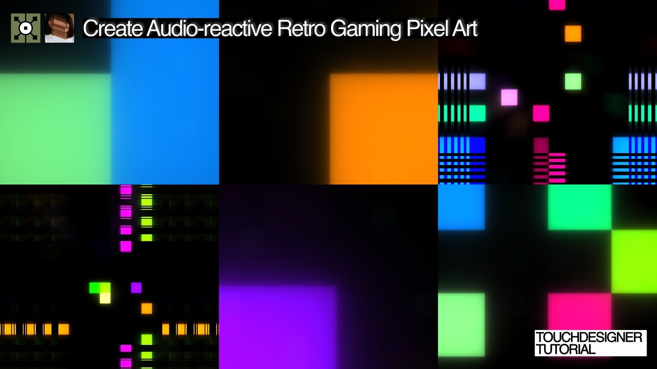 retro gaming pixel art in touchdesigner | tutorial