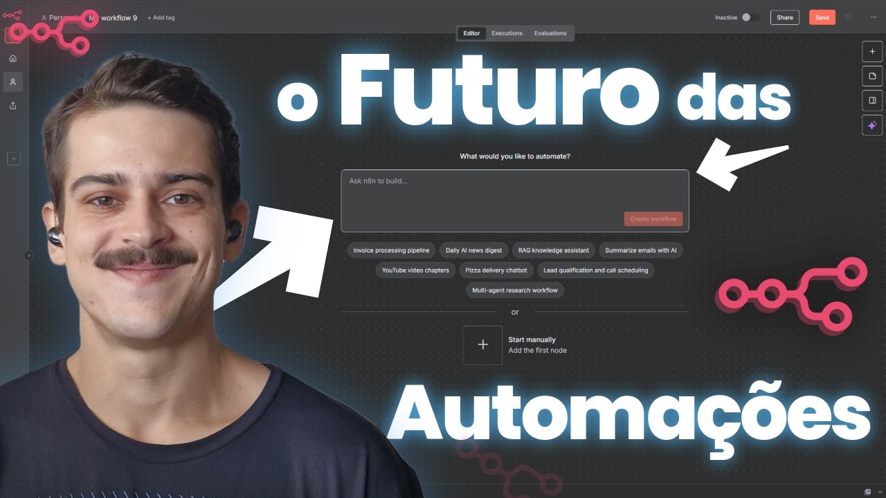 A nova IA do N8N! Construa Automações à Partir de Prompts!