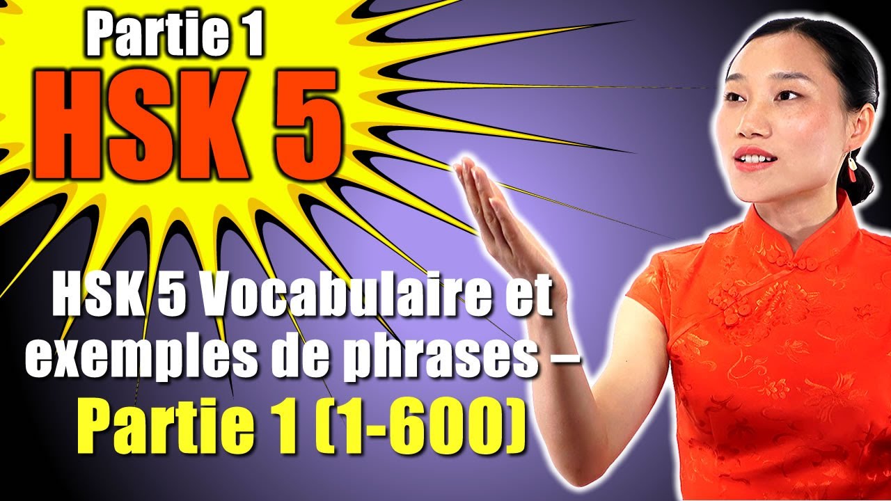 HSK 5 Vocabulaire et exemples de phrases – Partie 1 (1-600)  - Vocabulaire HSK