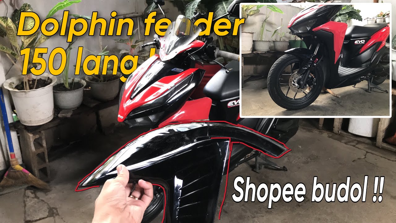Modified front fender to Honda Click Game changer (Dolphin fender) DIY