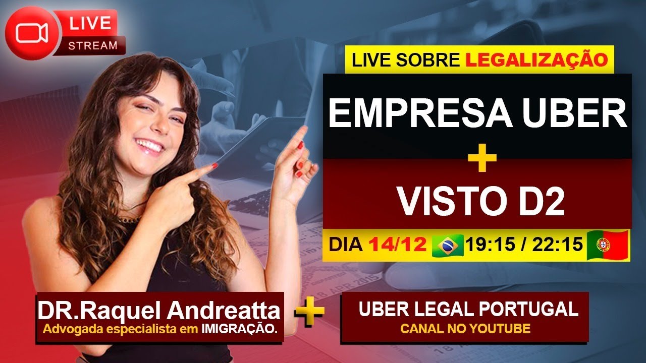 Live com Advogada sobre vistos, empresas e imigração.