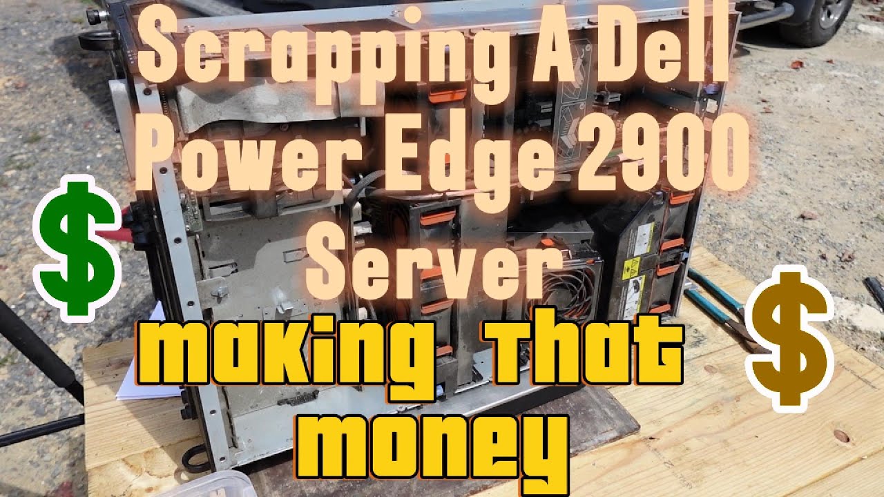 Scrapping A Dell Power edge 2900 Server Really Nice 