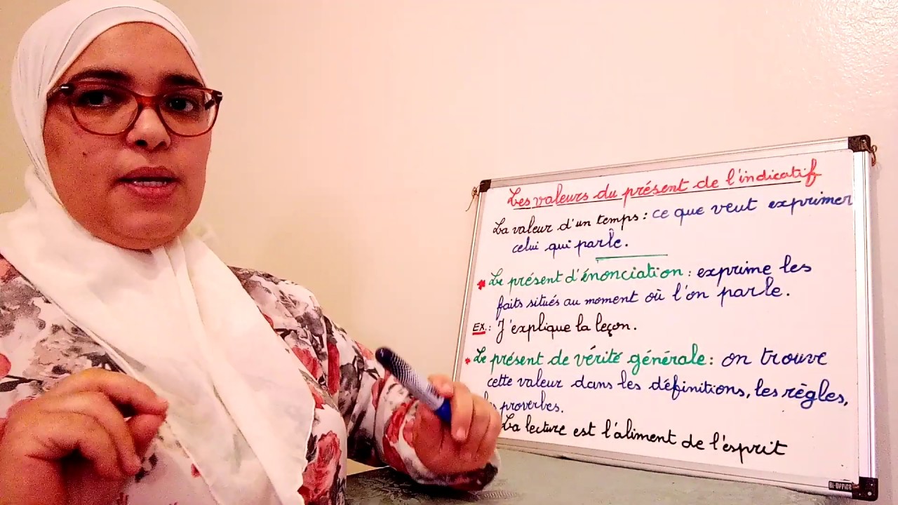 Les valeurs du présent de l'indicatif