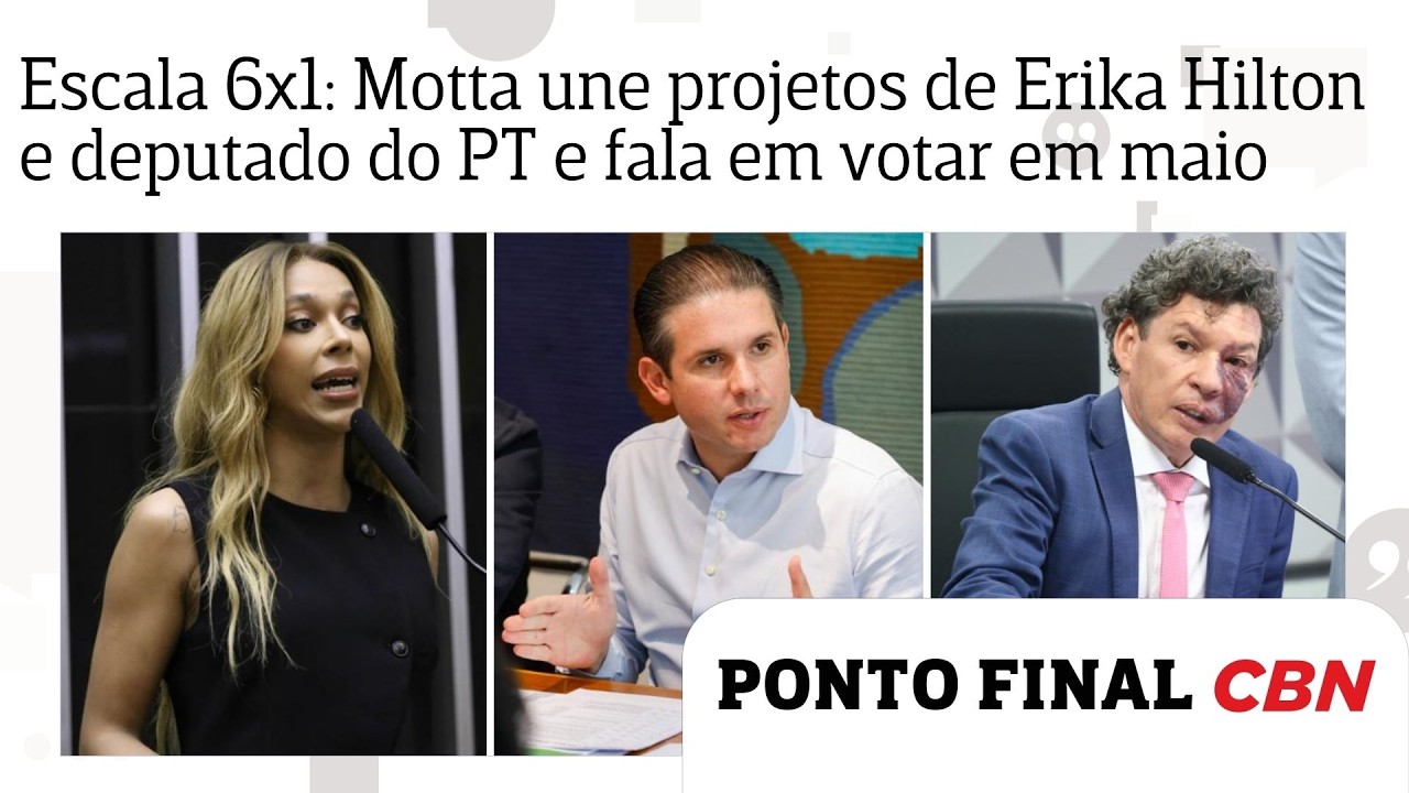 Fim da escala 6x1: Motta une propostas de Erika Hilton e deputado do PT e fala em votar em maio
