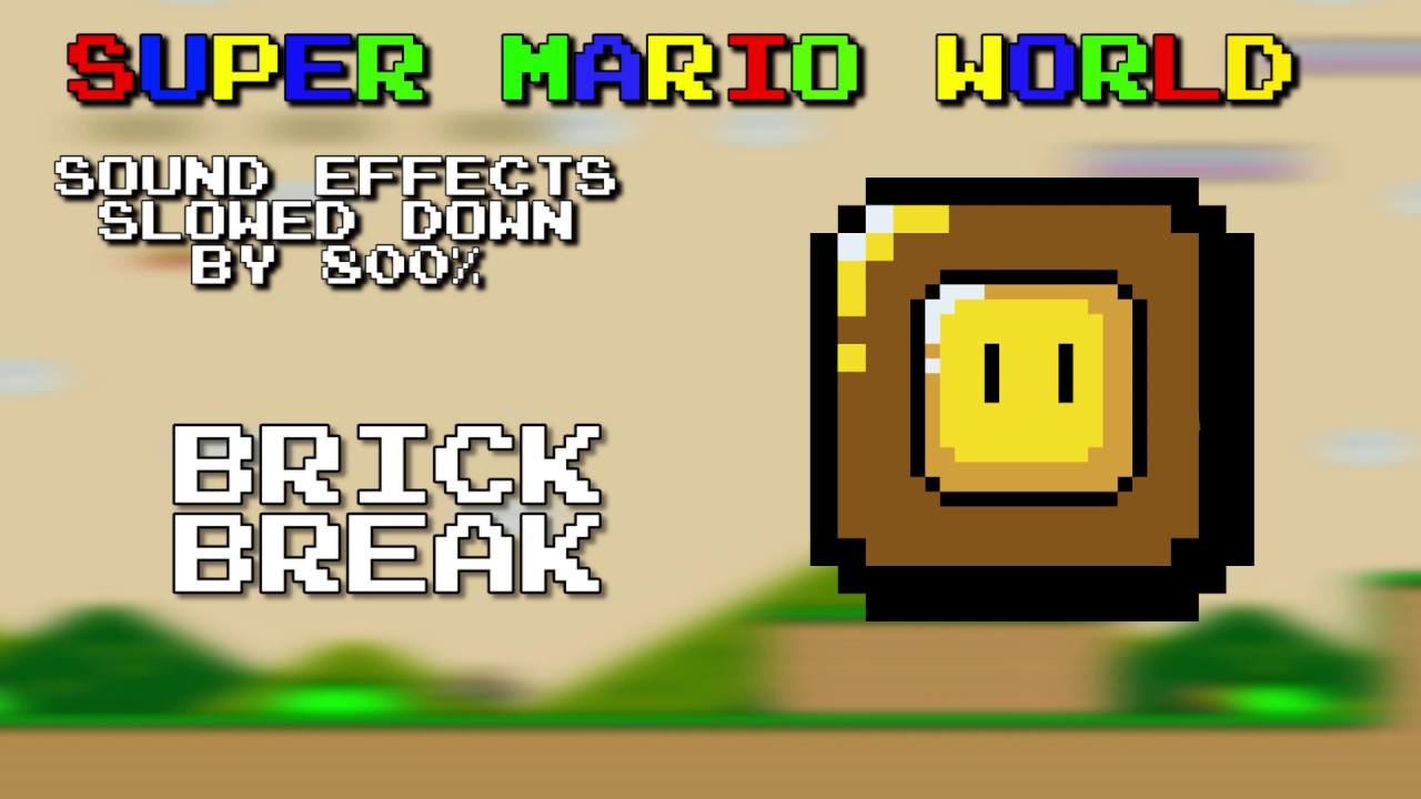 Super Mario World Sounds - Slowed Down by 800% [700 Sub Special]