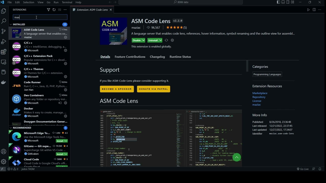 Run 8086 Assembly Code in VSCode text editor (Nepali)