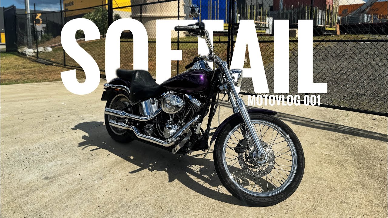 Harley Davidson Softail Deuce.  Motovlog 001. POV