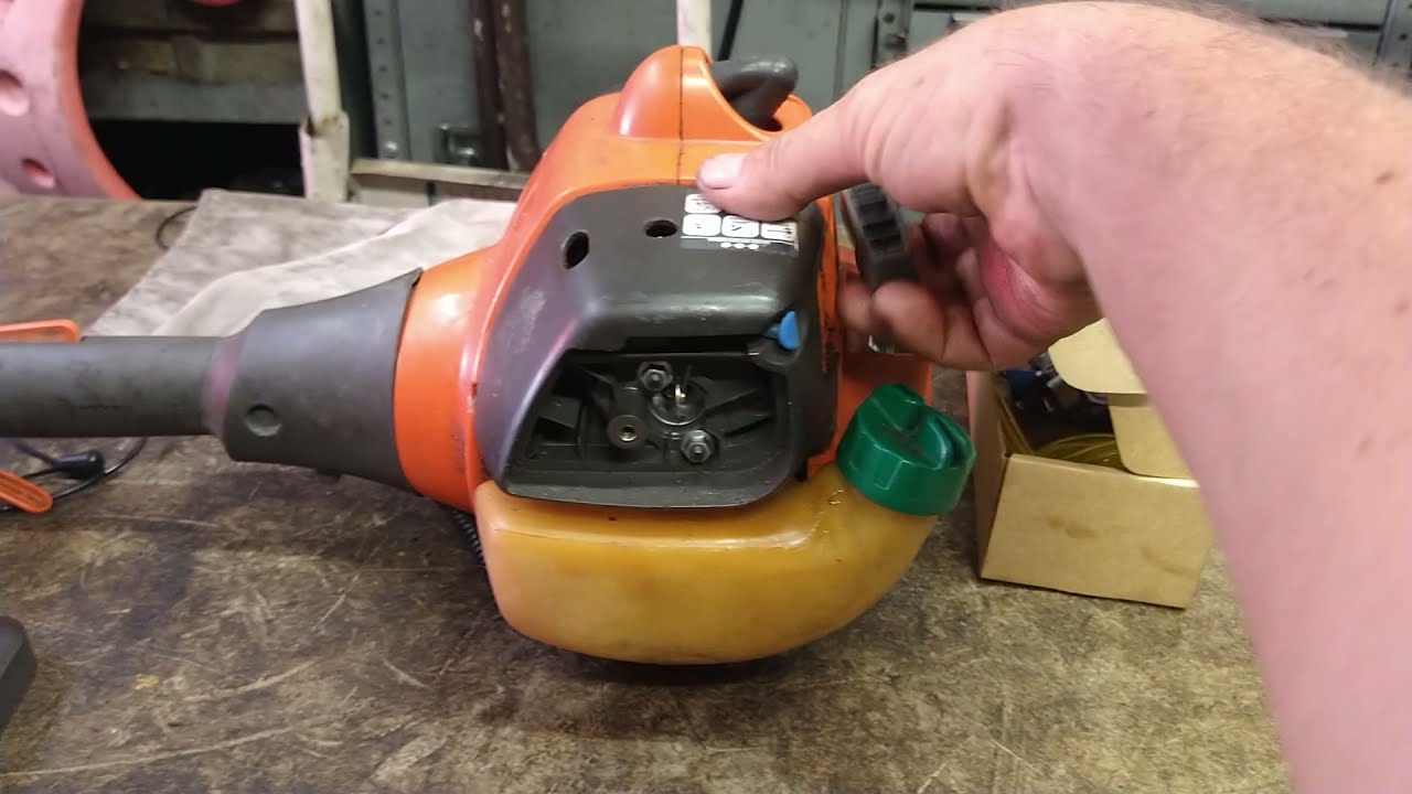 husqvarna 128ld trimmer carburetor fuel line repair