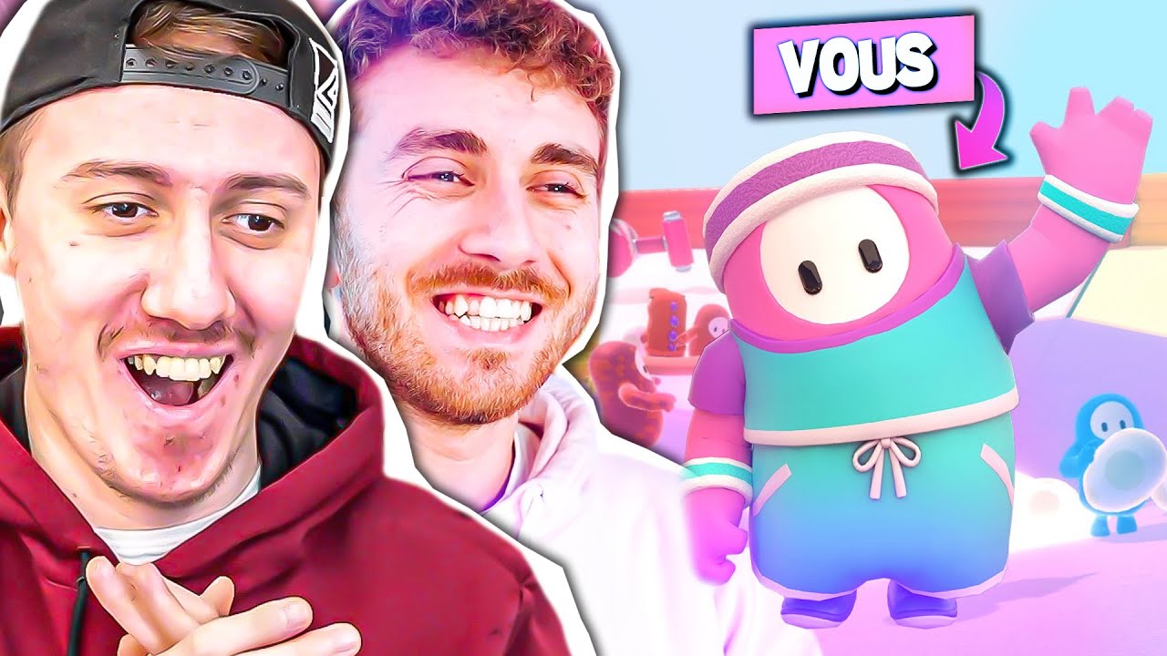 2 YOUTUBER VS 60 ABONNÉS ! Feat Sora  (Fall Guys)