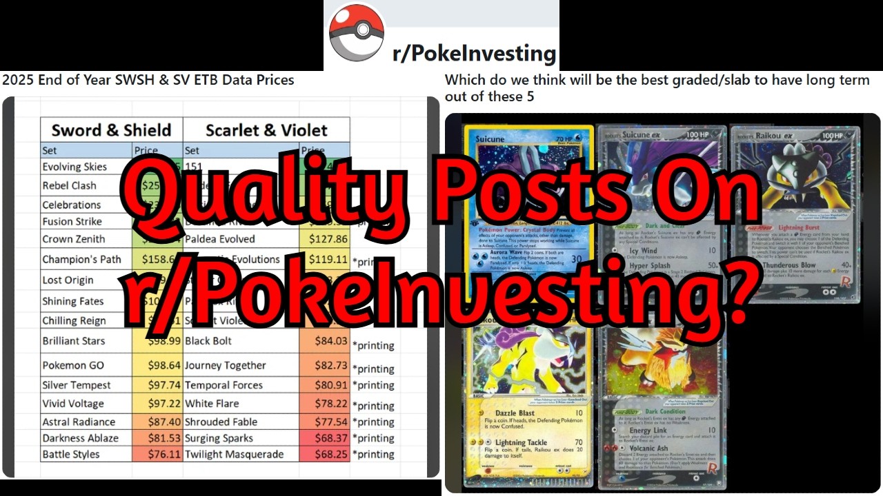 Есть ли на r/Pokeinvesting хорошие посты?
