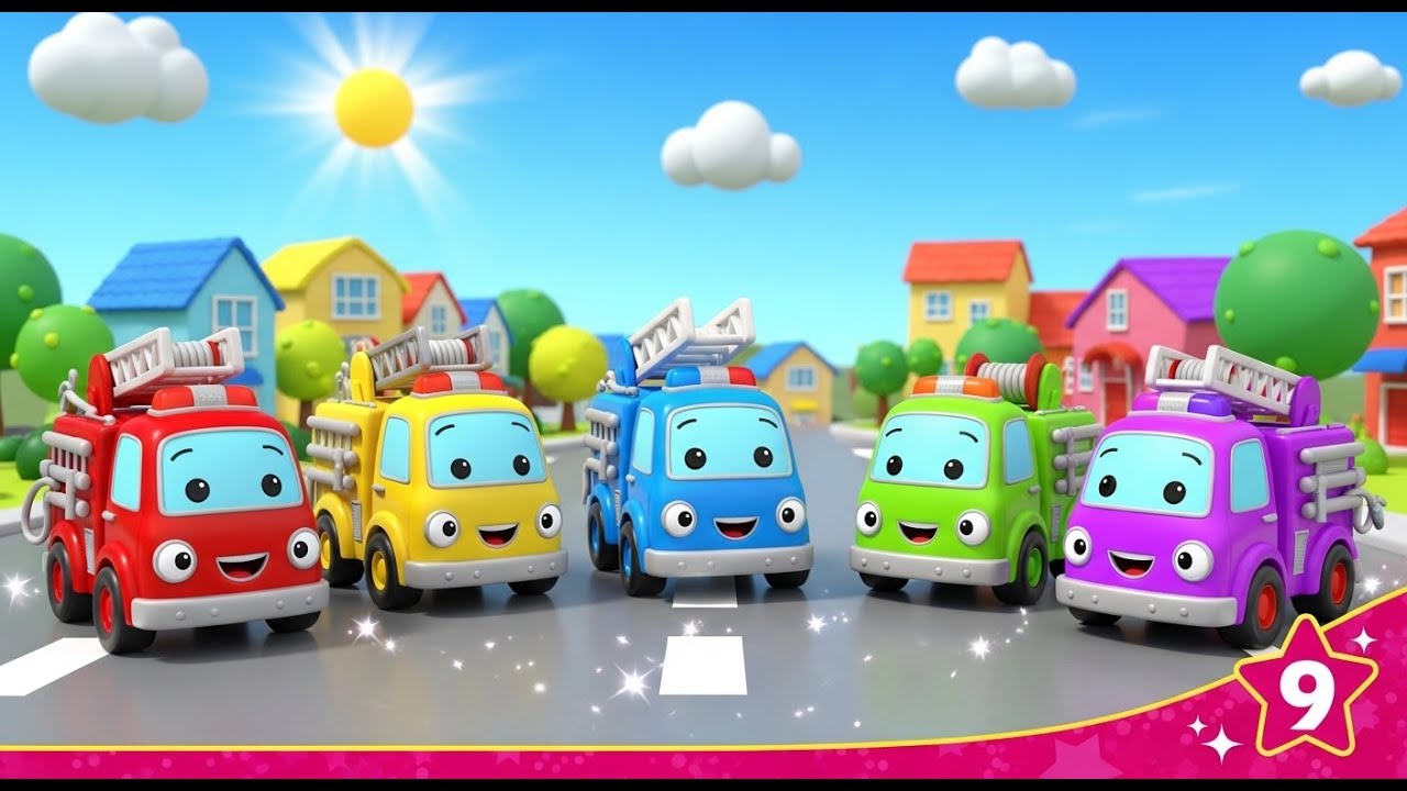 Fünf kleine Spielzeug Feuerwehrautos | Tatütata Kinderlieder & Feuerwehrmann Song