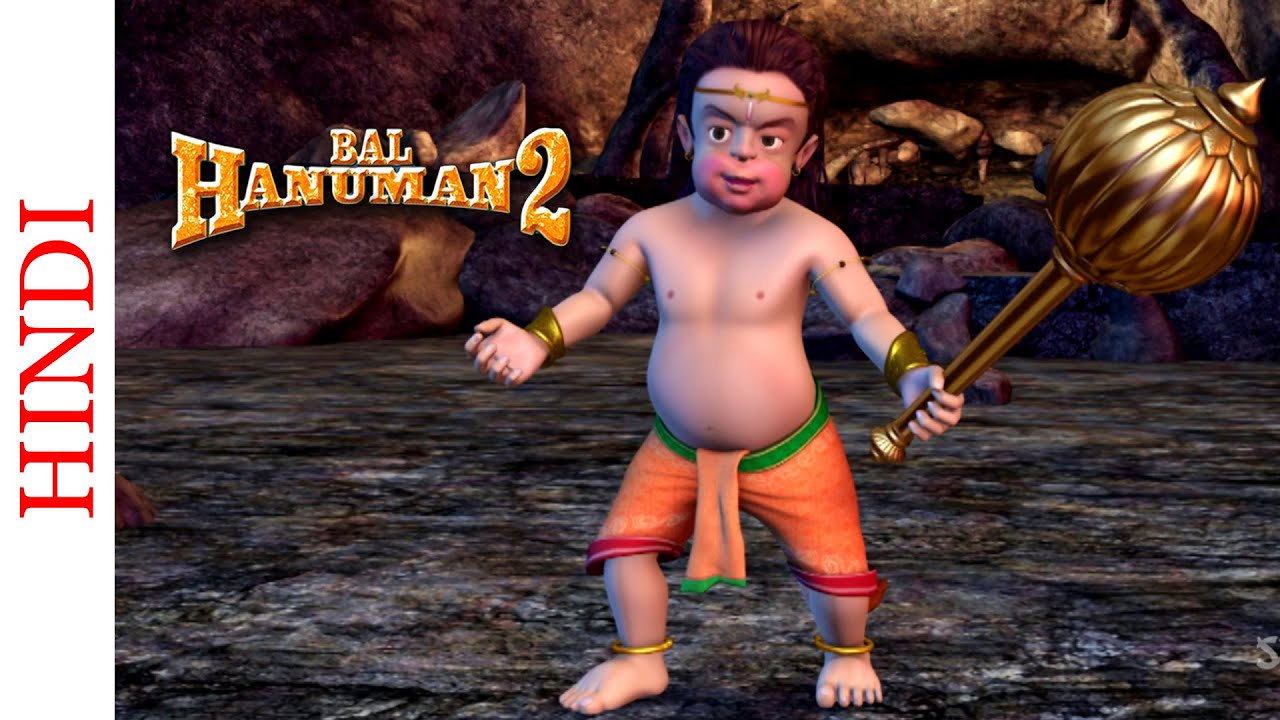 Bal Hanuman 2 - Bal Hanuman Defeats The Crocodiles - Popular Animated Action Scene