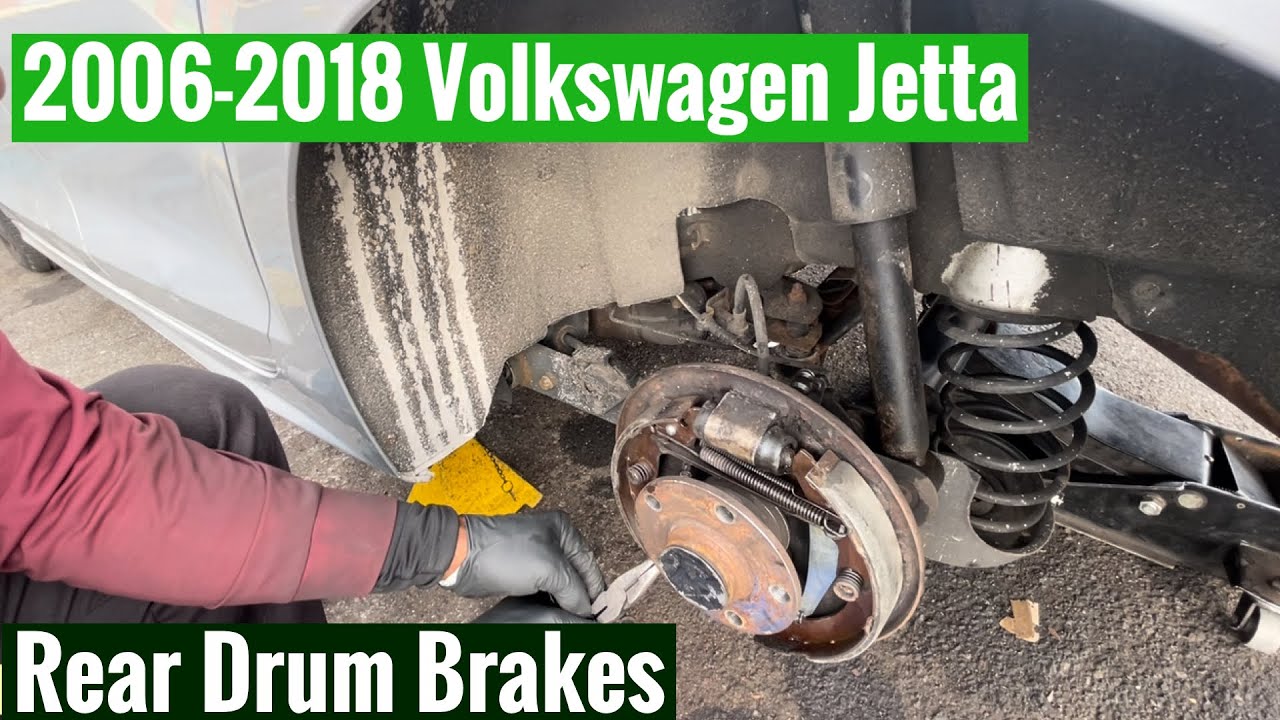 Как заменить задние барабанные тормоза на Volkswagen Jetta 2006-2018