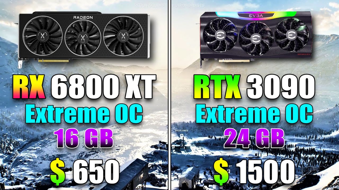 RX 6800 XT @Extreme OC vs RTX 3090 @Extreme OC | PC Gameplay Tested