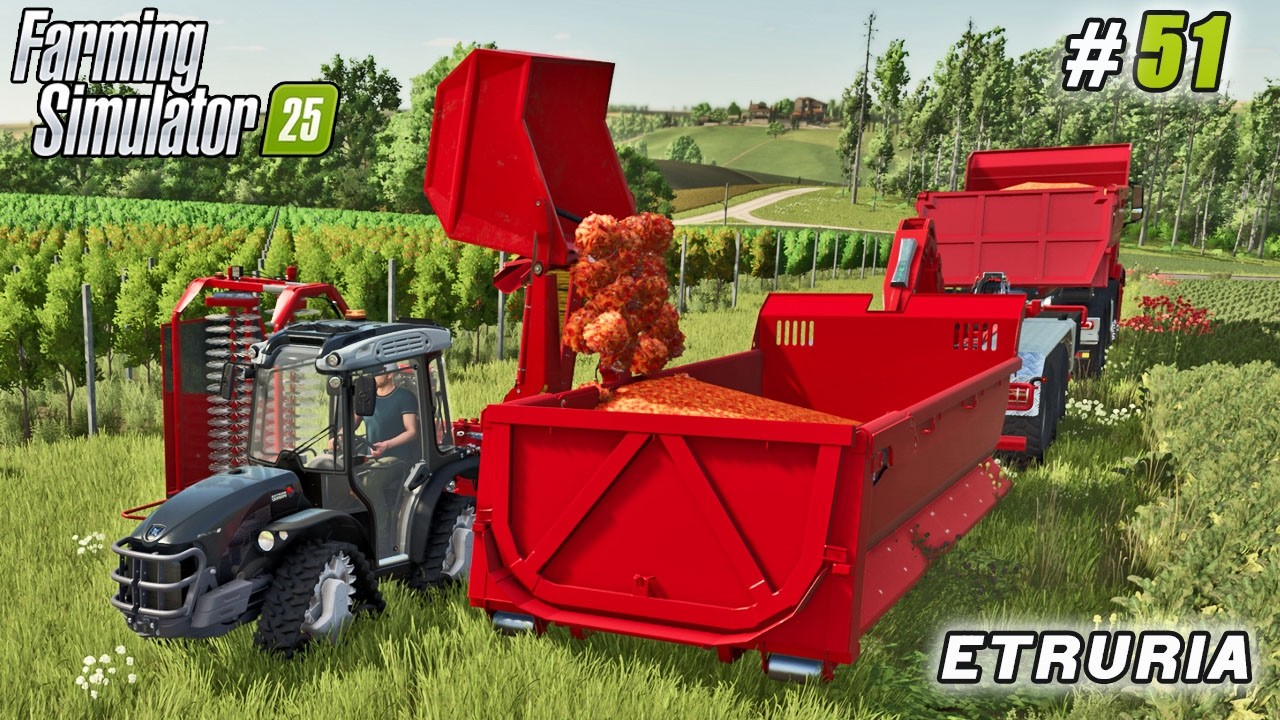 Corn Fields Finished, Juice Production Begins | Farming simulator 25 | Etruria Farm | Timelapse #51